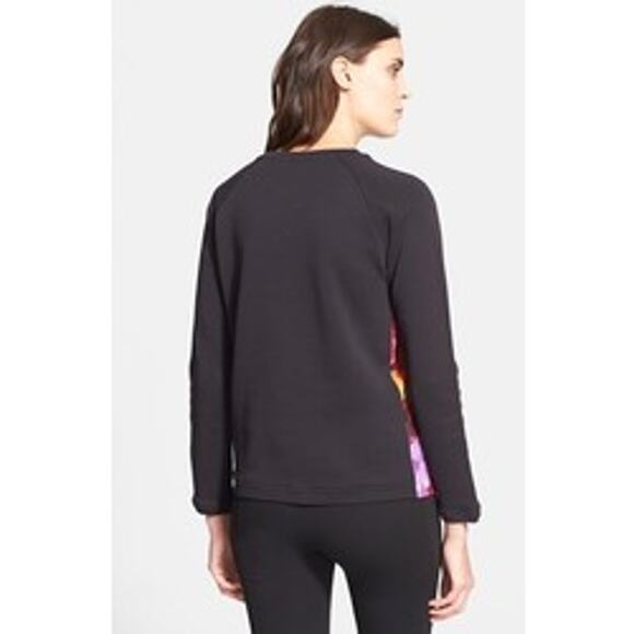 Ted Baker London Lanie Cascading Flora Floral Print Black Crewneck Sweatshirt XS - Picture 2 of 10
